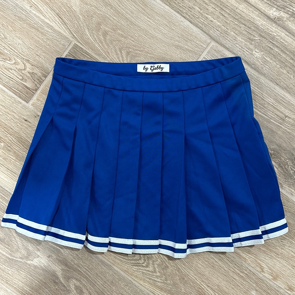 Blue tailgating skirt
